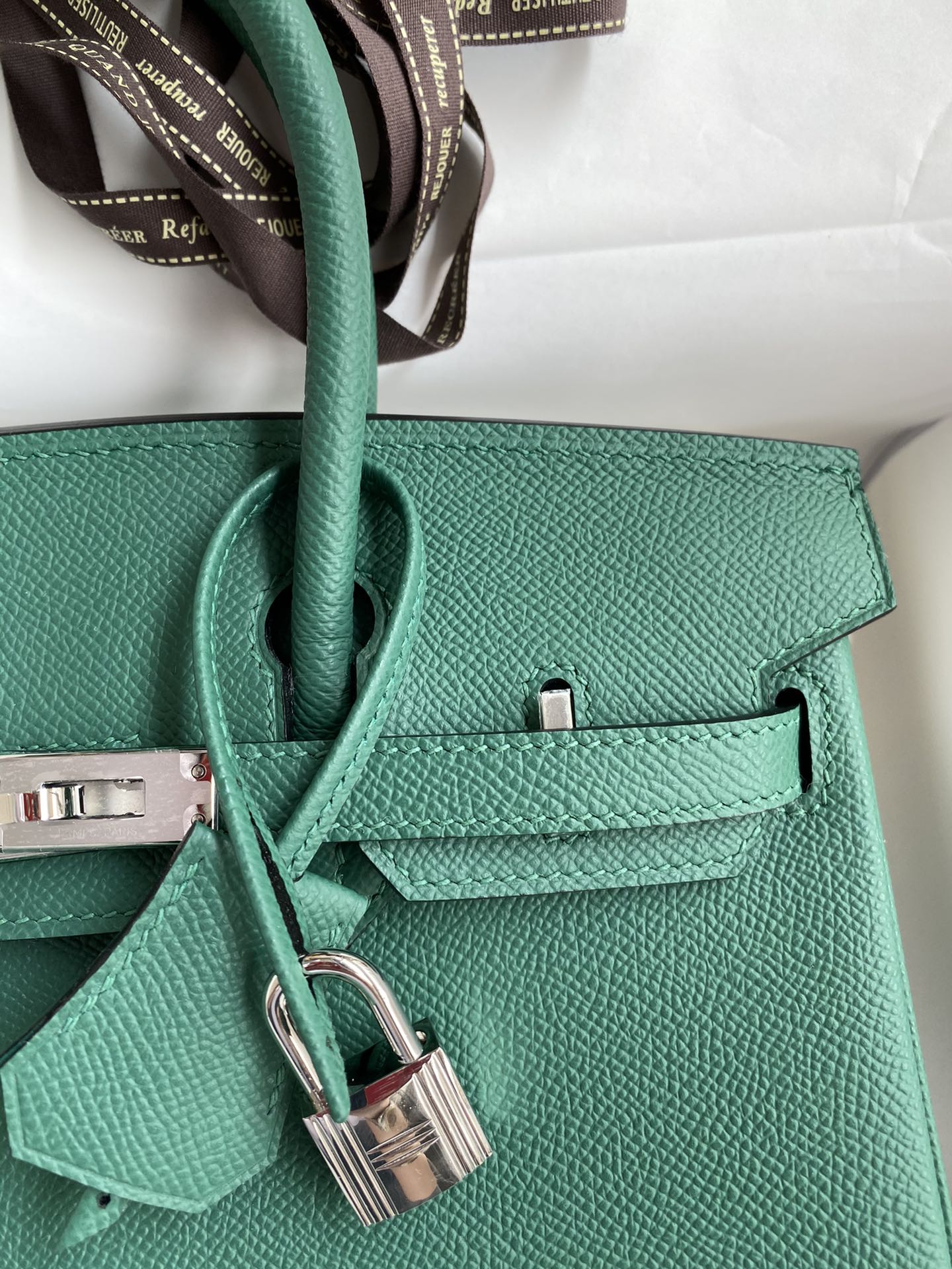 Hermes Birkin 25CM Epsom Leather Handbag Green